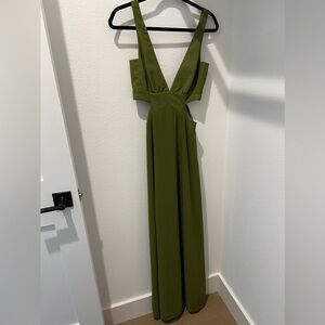 Show me your mumu green cut out dress XS